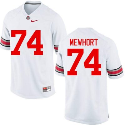 NCAA Ohio State Buckeyes Men's #74 Jack Mewhort White Nike Football College Jersey SHJ6445TQ